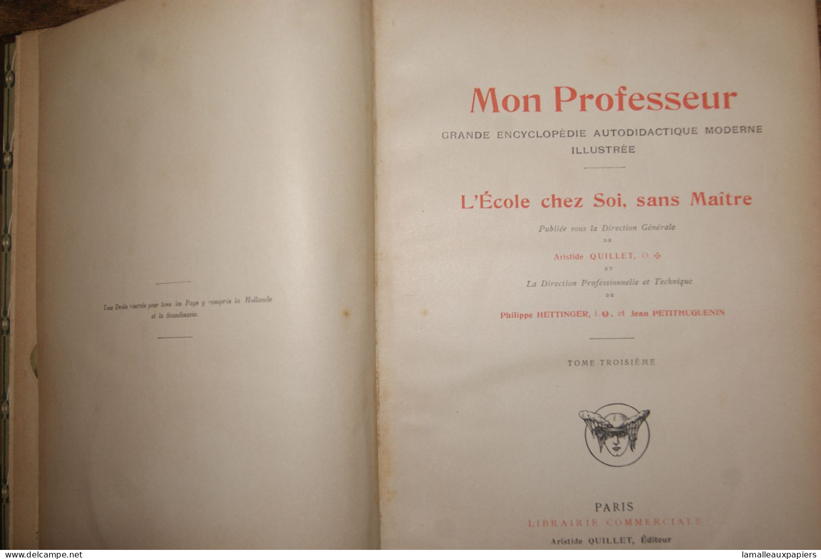 Mon professeur : encyclopédie autodidactique Tome 3 années 1910