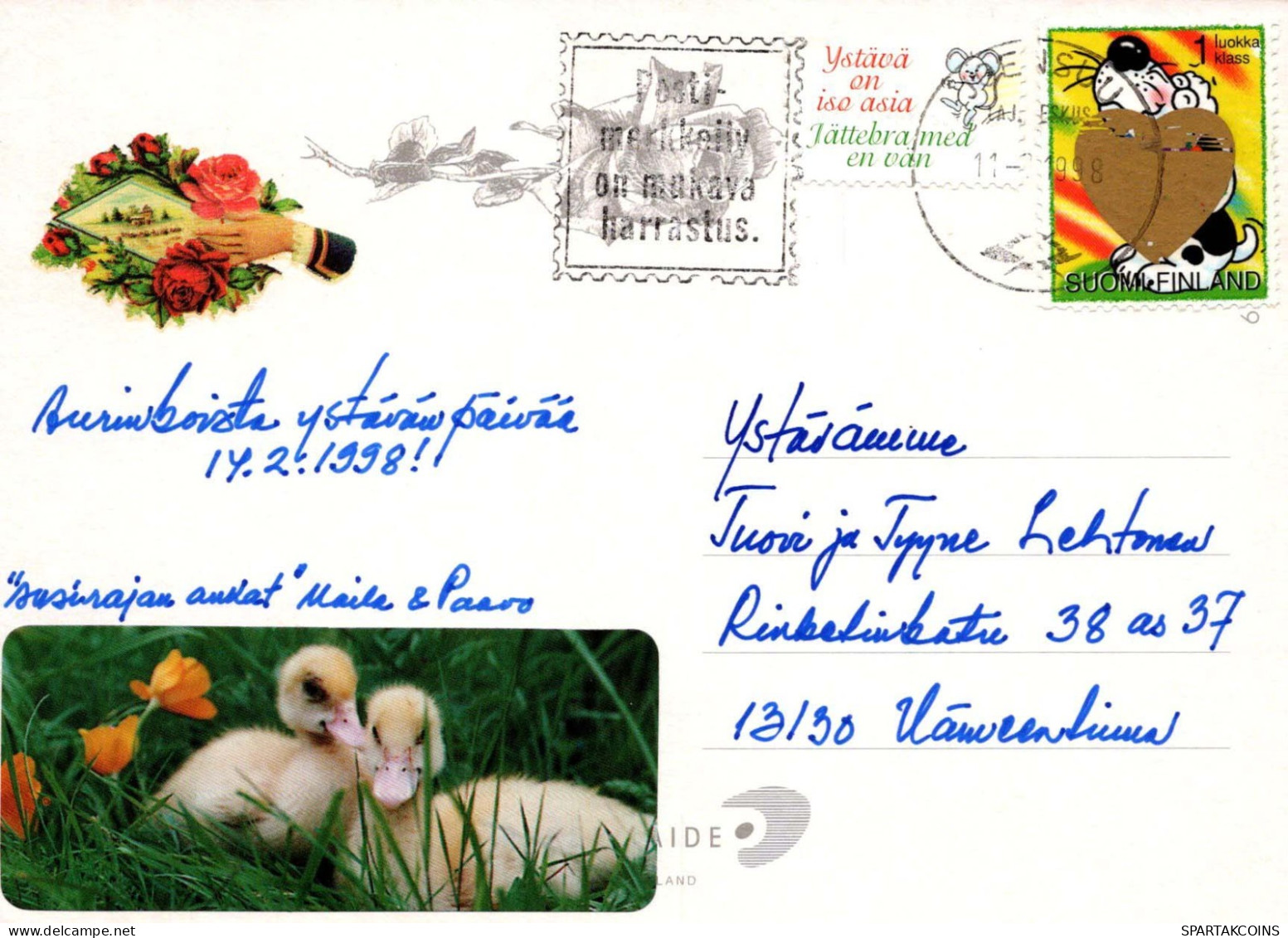 FLOWERS Vintage Ansichtskarte Postkarte CPSM #PBZ141.DE - Blumen