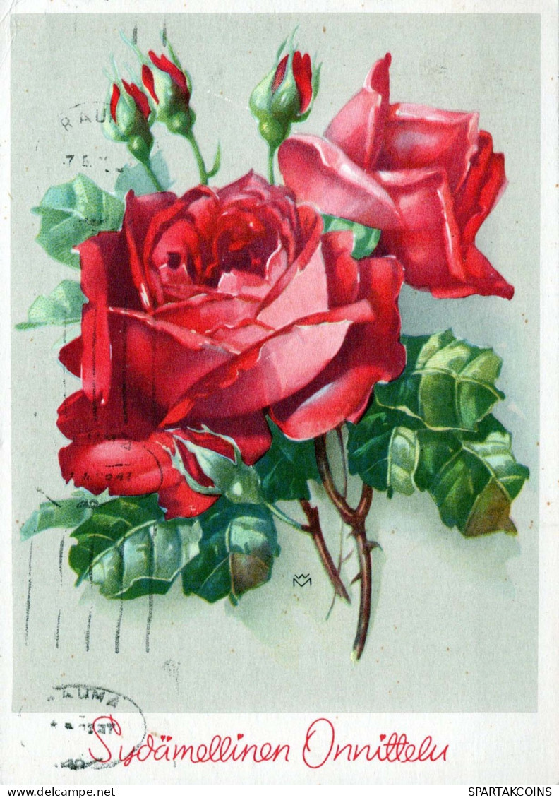 FLOWERS Vintage Ansichtskarte Postkarte CPSM #PAS094.DE - Blumen