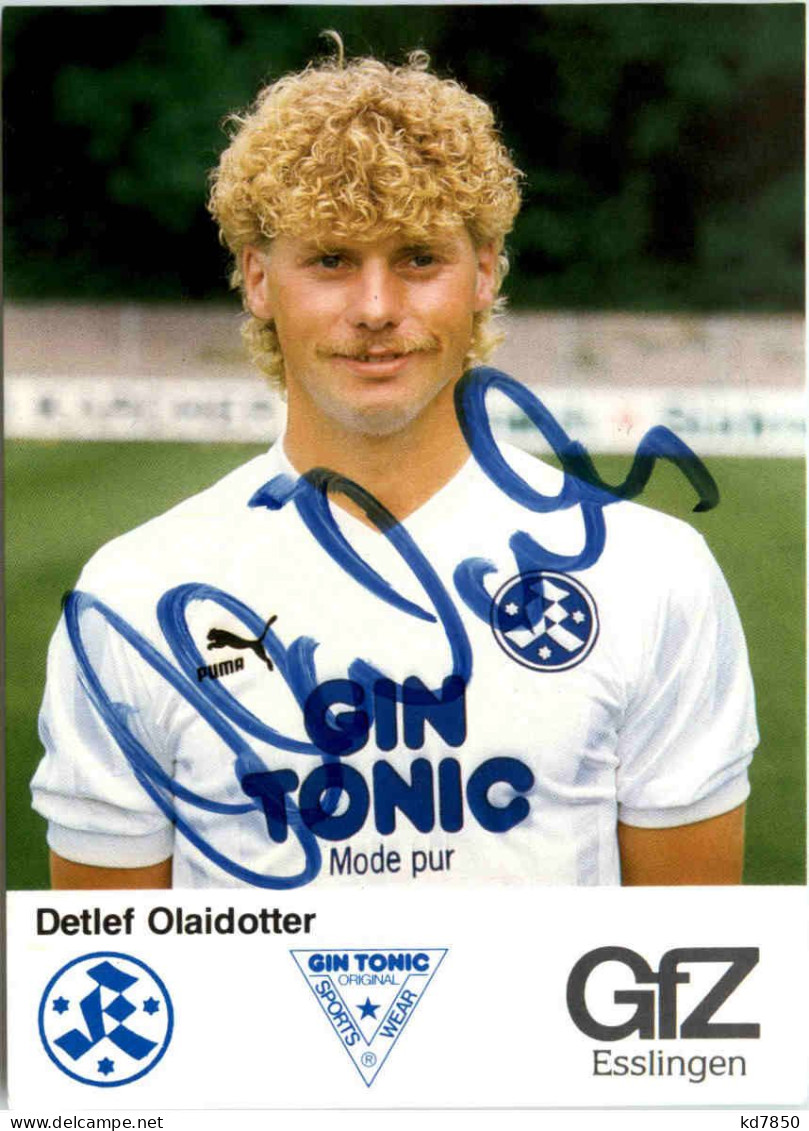 Detlef Olaidotter - Stuttgarter Kickers Mit Autogramm - Fútbol