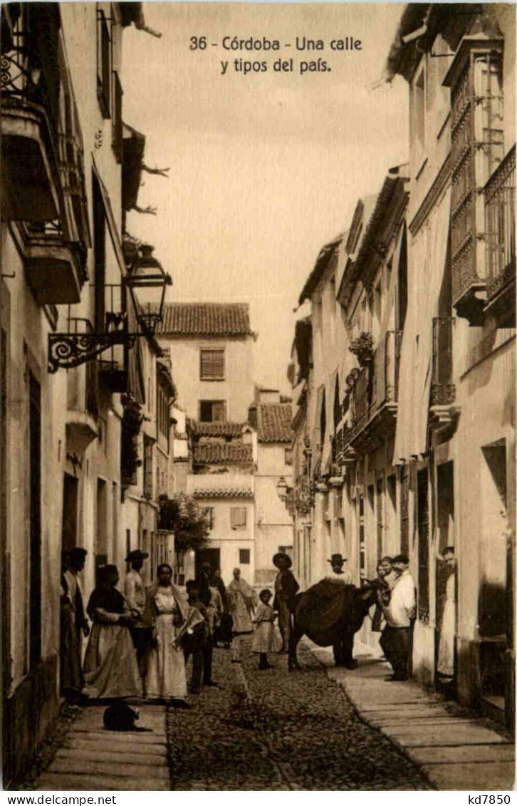 Cordoba - Una Calle Y Tipos Del Pais - Córdoba