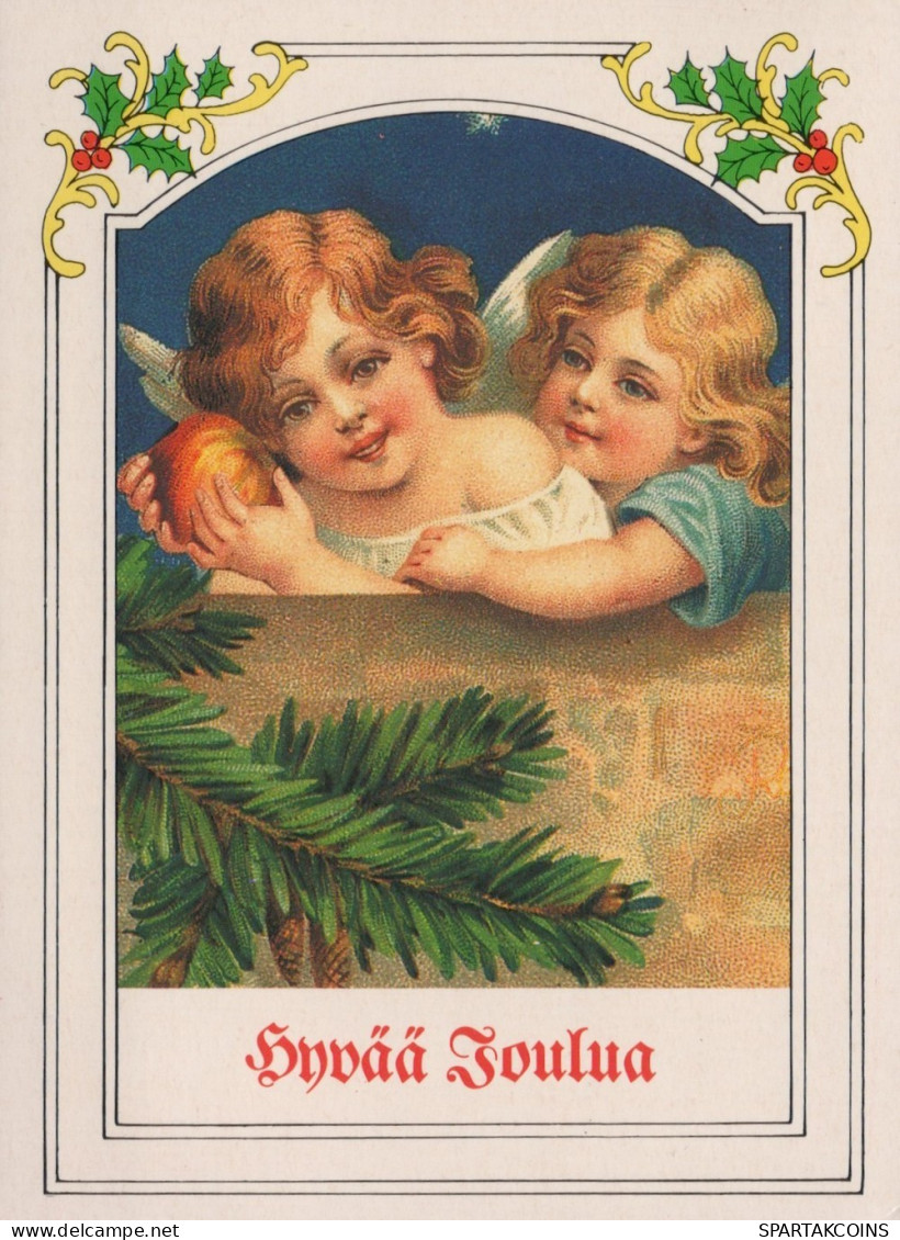 ENGEL WEIHNACHTSFERIEN Vintage Ansichtskarte Postkarte CPSMPF #PAG752.DE - Engel