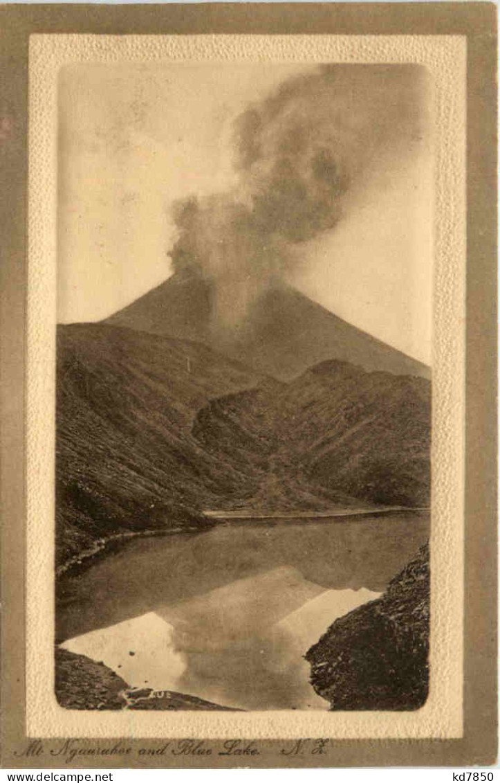 Mt. Ngauruhoe And Blue Lake - New Zealand - Neuseeland