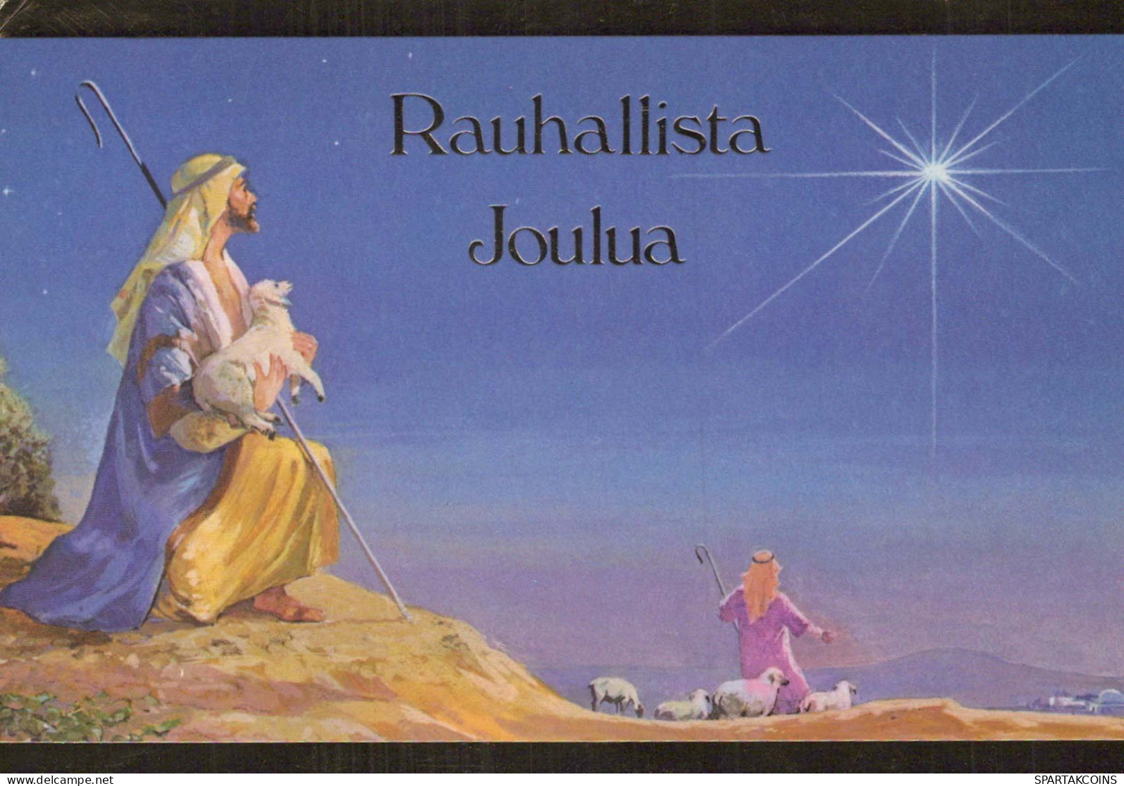 SAINT Natale Cristianesimo Religione Vintage Cartolina CPSM #PBB968.IT - Santos