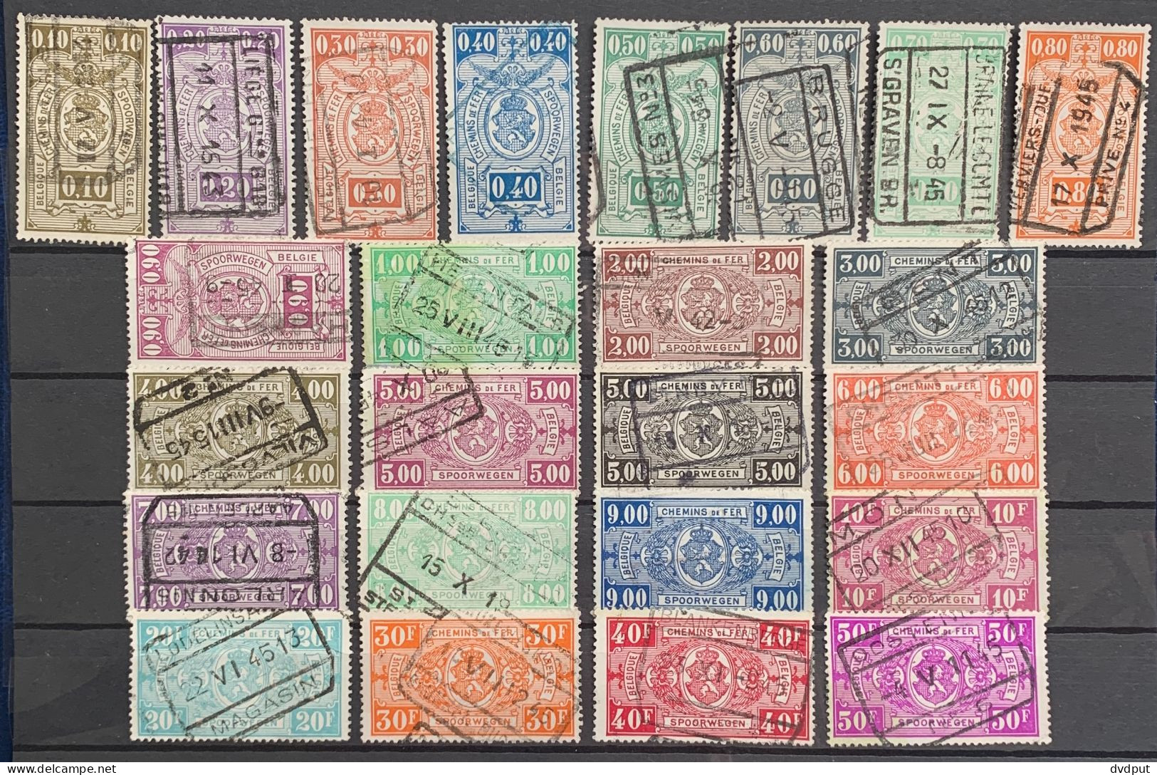 België, 1941, TR236/259, Gestempeld, OBP 14€ - Used