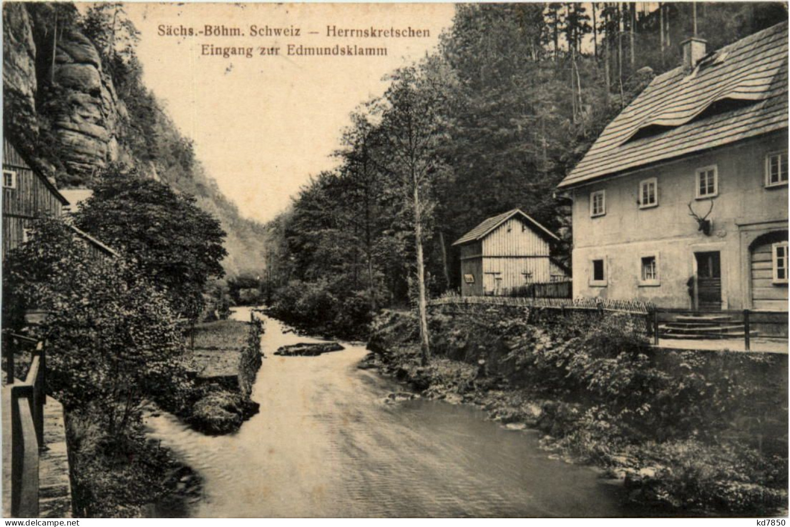 Herrnskretschen - Eingang Zur Edmundsklamm - Boehmen Und Maehren