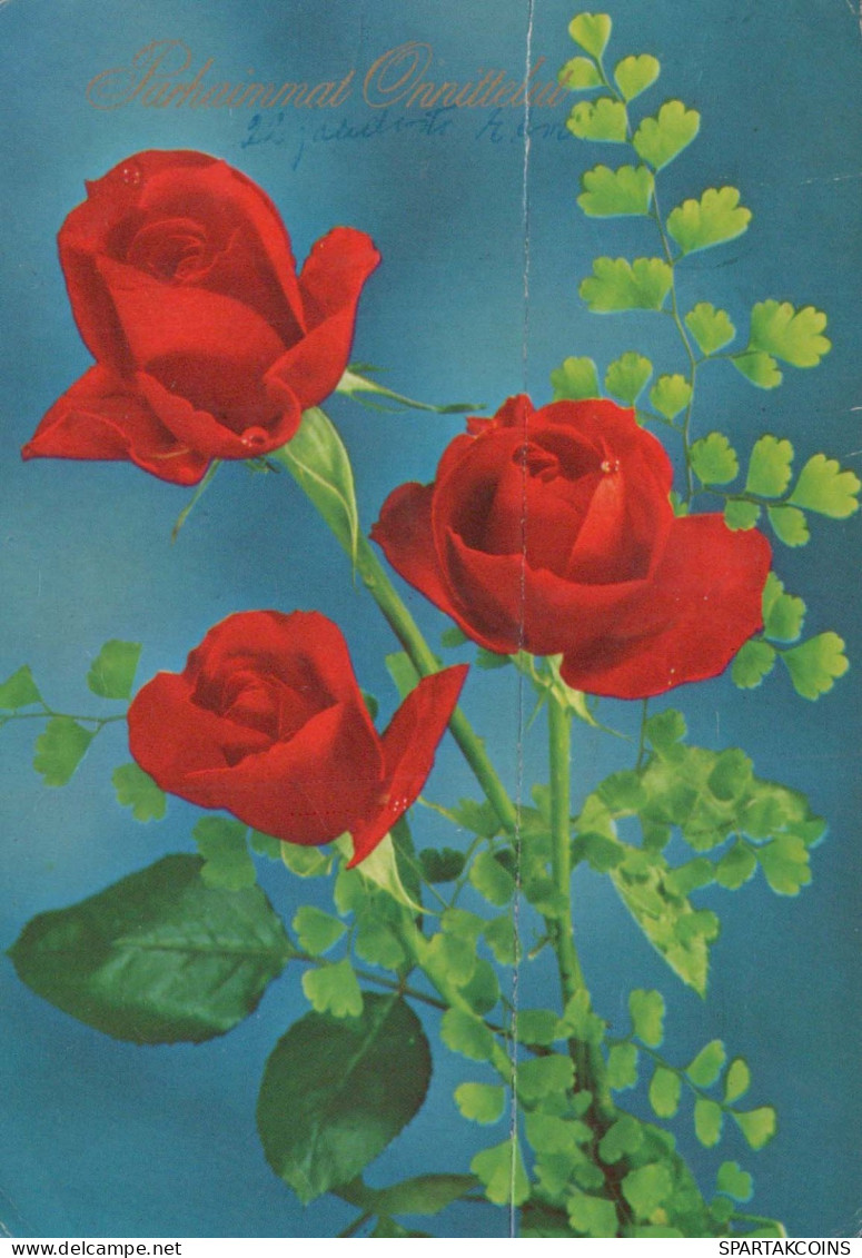 FIORI Vintage Cartolina CPSM #PAR974.IT - Flores