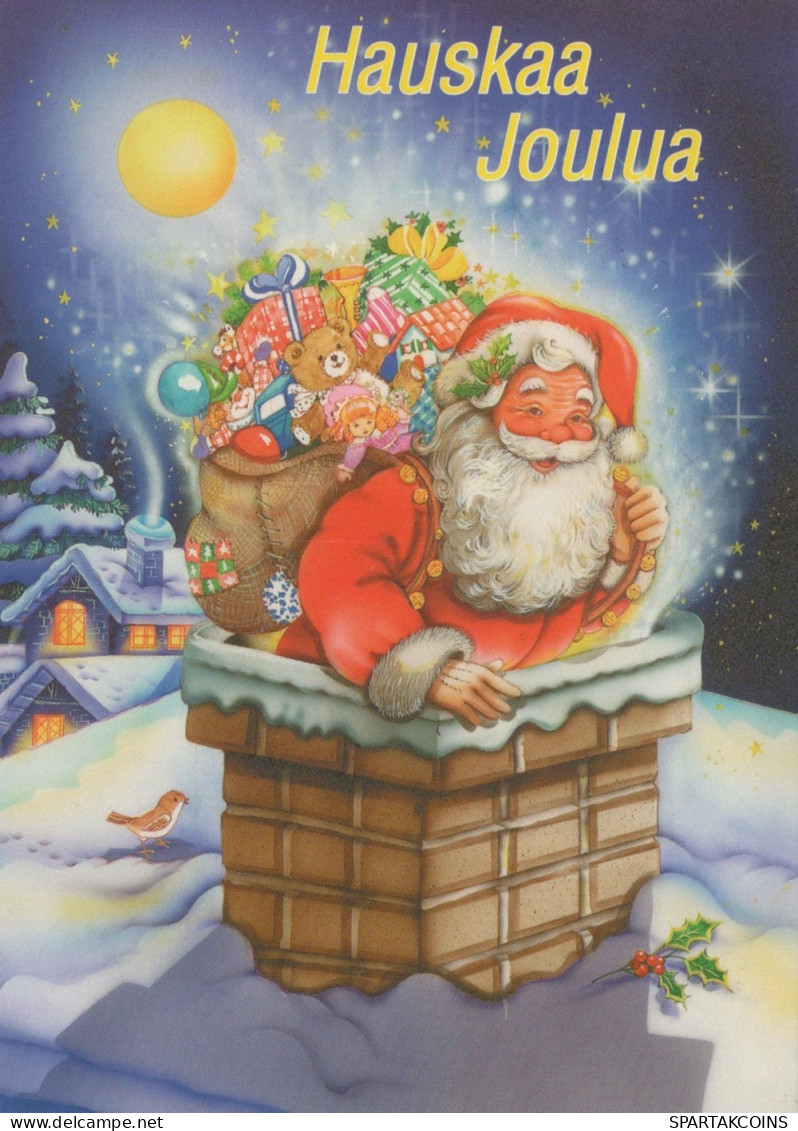 BABBO NATALE Natale Vintage Cartolina CPSM #PAJ735.IT - Santa Claus