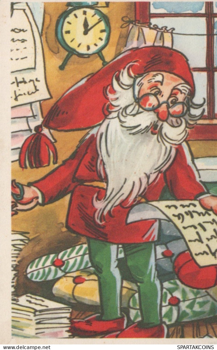 BABBO NATALE Natale Vintage Cartolina CPSMPF #PAJ393.IT - Santa Claus
