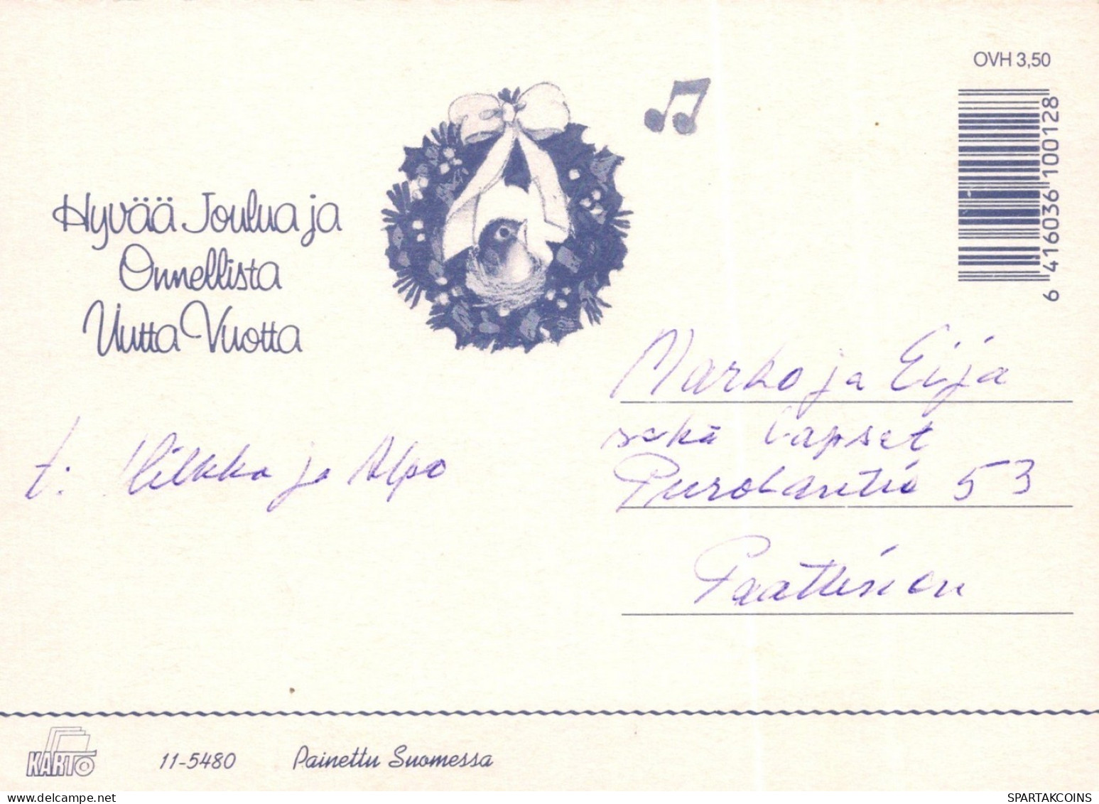 BABBO NATALE Natale Vintage Cartolina CPSM #PAJ594.IT - Santa Claus