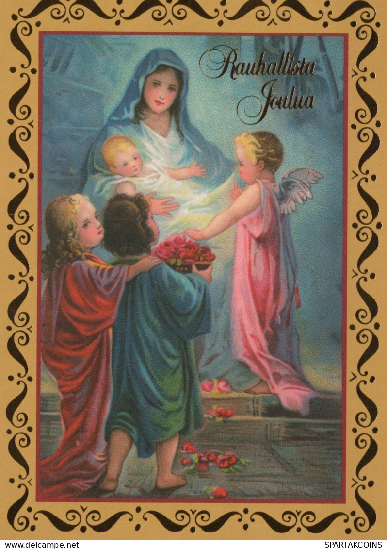 ANGELO Buon Anno Natale Vintage Cartolina CPSM #PAH817.IT - Angeles