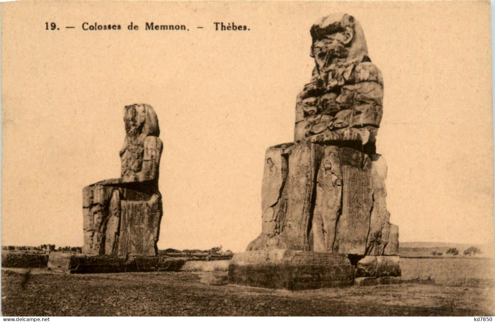 Thebes - Colosses De Memmon - Autres & Non Classés