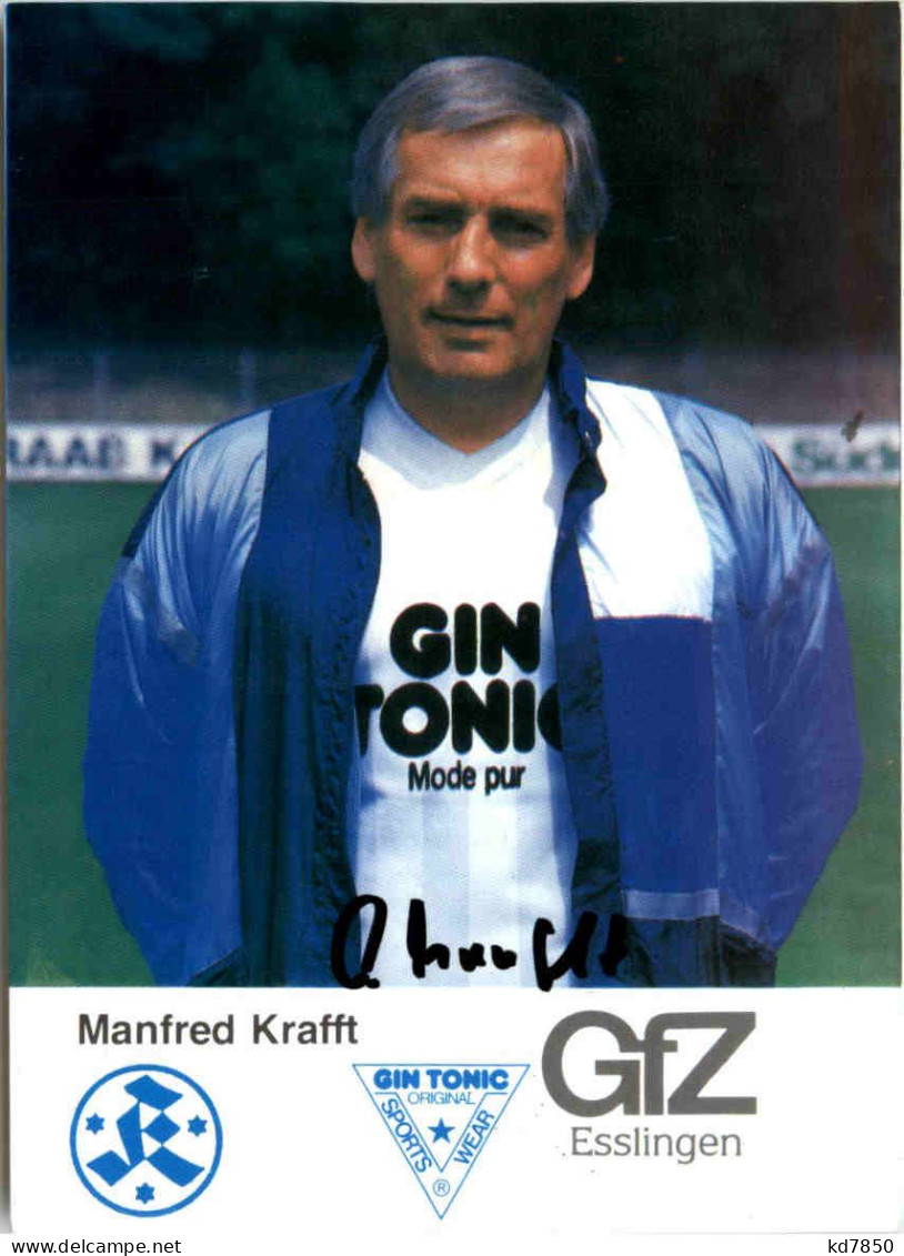 Manfred Krafft - Stuttgarter Kickers Mit Autogramm - Fútbol