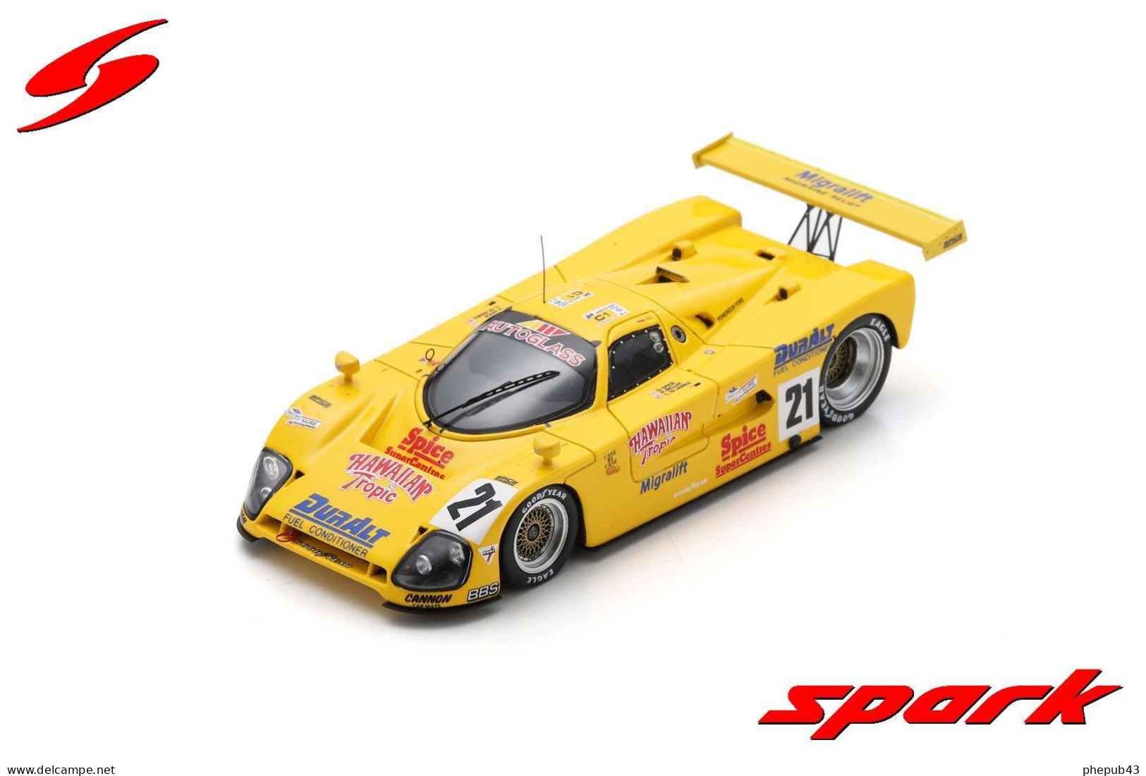 Spice SE 89 C - 24h Le Mans 1989 #21 - Gordon Spice/R. Bellm/L. Saint James - Spark - Spark