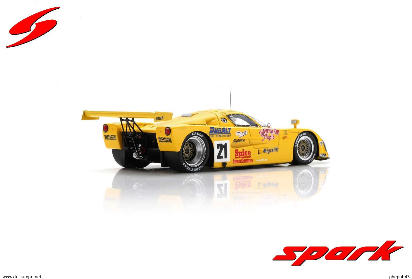 Spice SE 89 C - 24h Le Mans 1989 #21 - Gordon Spice/R. Bellm/L. Saint James - Spark - Spark