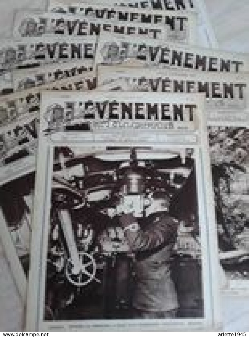 LOT 10 REVUES L'EVENEMENT 1915 N° 13  19  23  27   28  31 33 34  41  42 - 1914-18