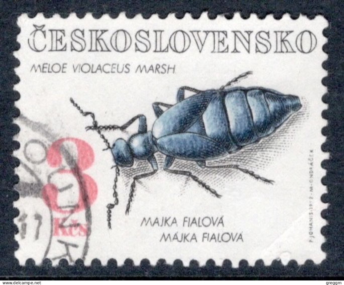 Czechoslovakia 1992 Single Stamp Beetles In Fine Used - Gebraucht