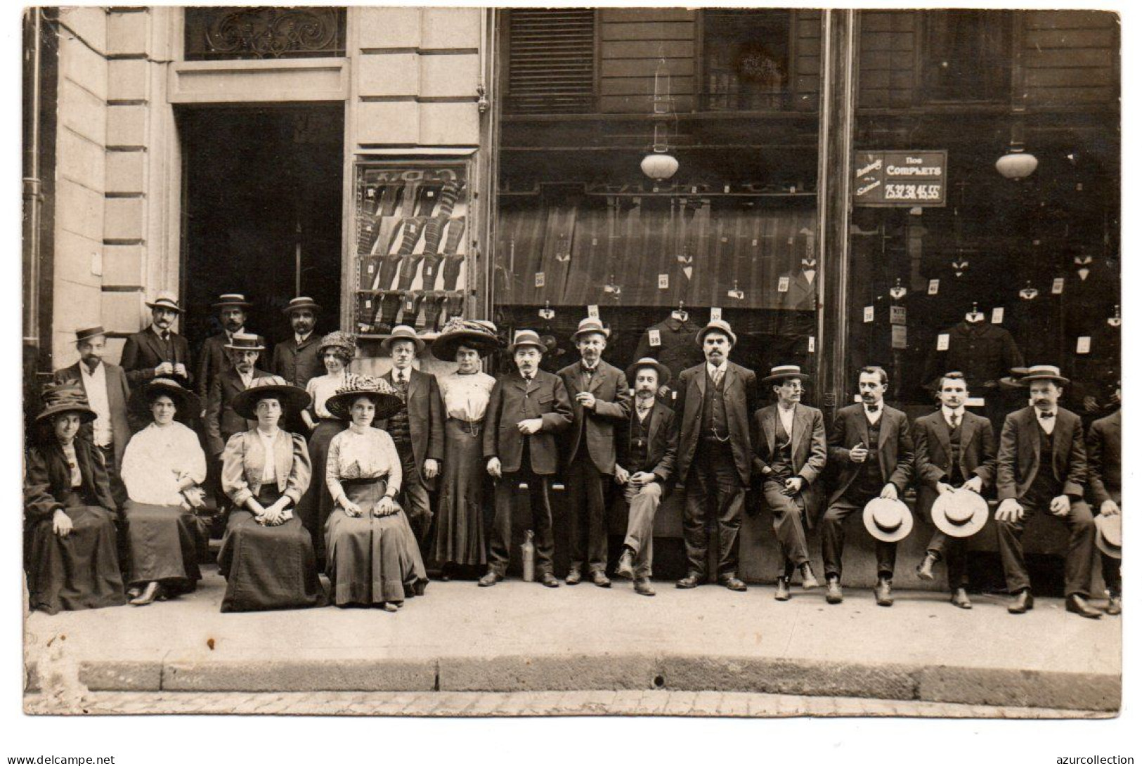 Devanture De Mode Masculine. Carte Photo Animée Non Située - Tiendas