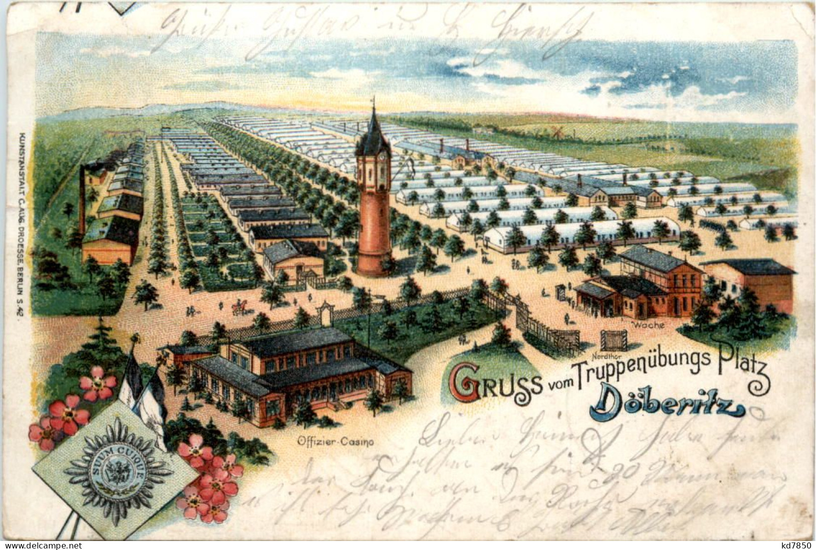 Gruss Vom Truppenübungsplatz Döberitz - Litho - Dallgow-Doeberitz