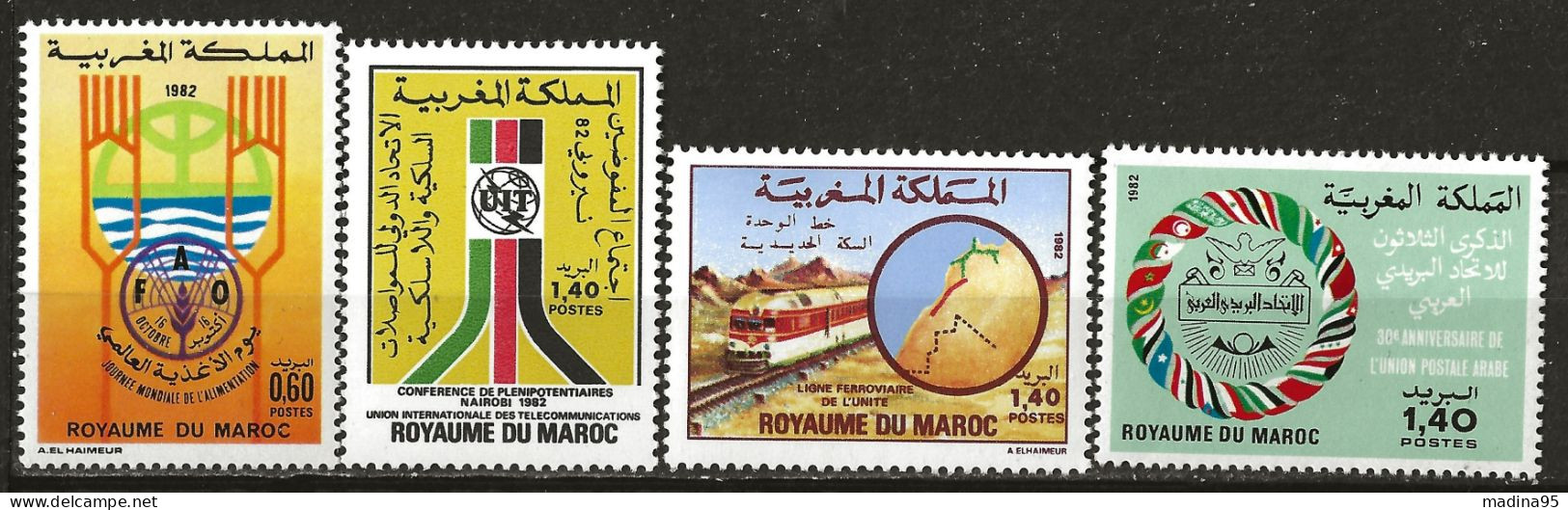 MAROC: **, N° YT 930 à 933, Suite, TB - Marocco (1956-...)