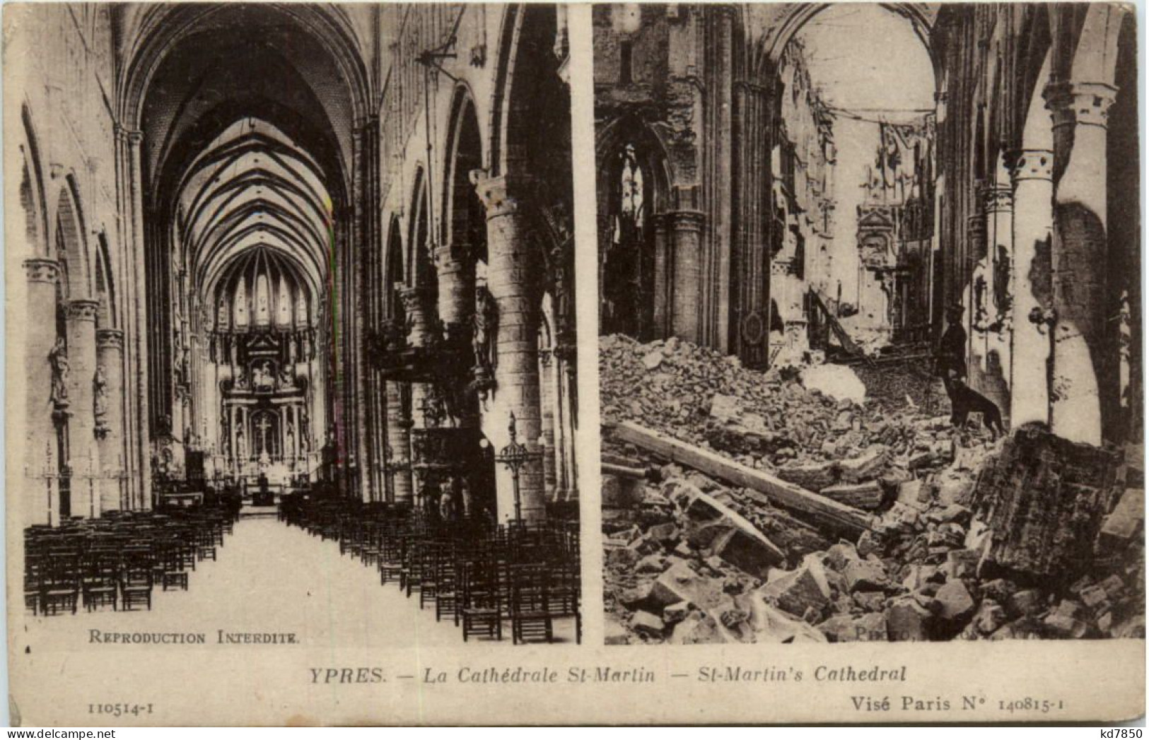 Ypres - La Cathedrale St. Martin - Ieper