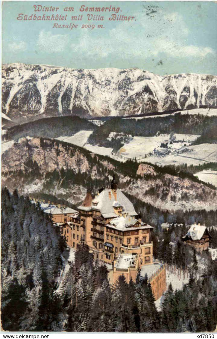 Winter Am Semmering, Südbahnhotel Mit Villa Biltner - Bruck An Der Mur