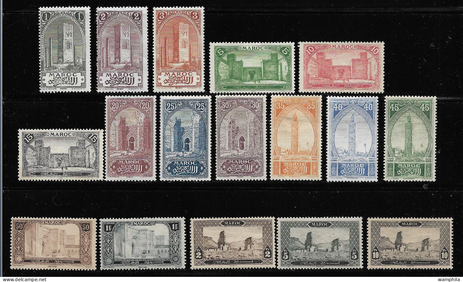 Maroc Série 63/79*.Cote 360€. - Unused Stamps