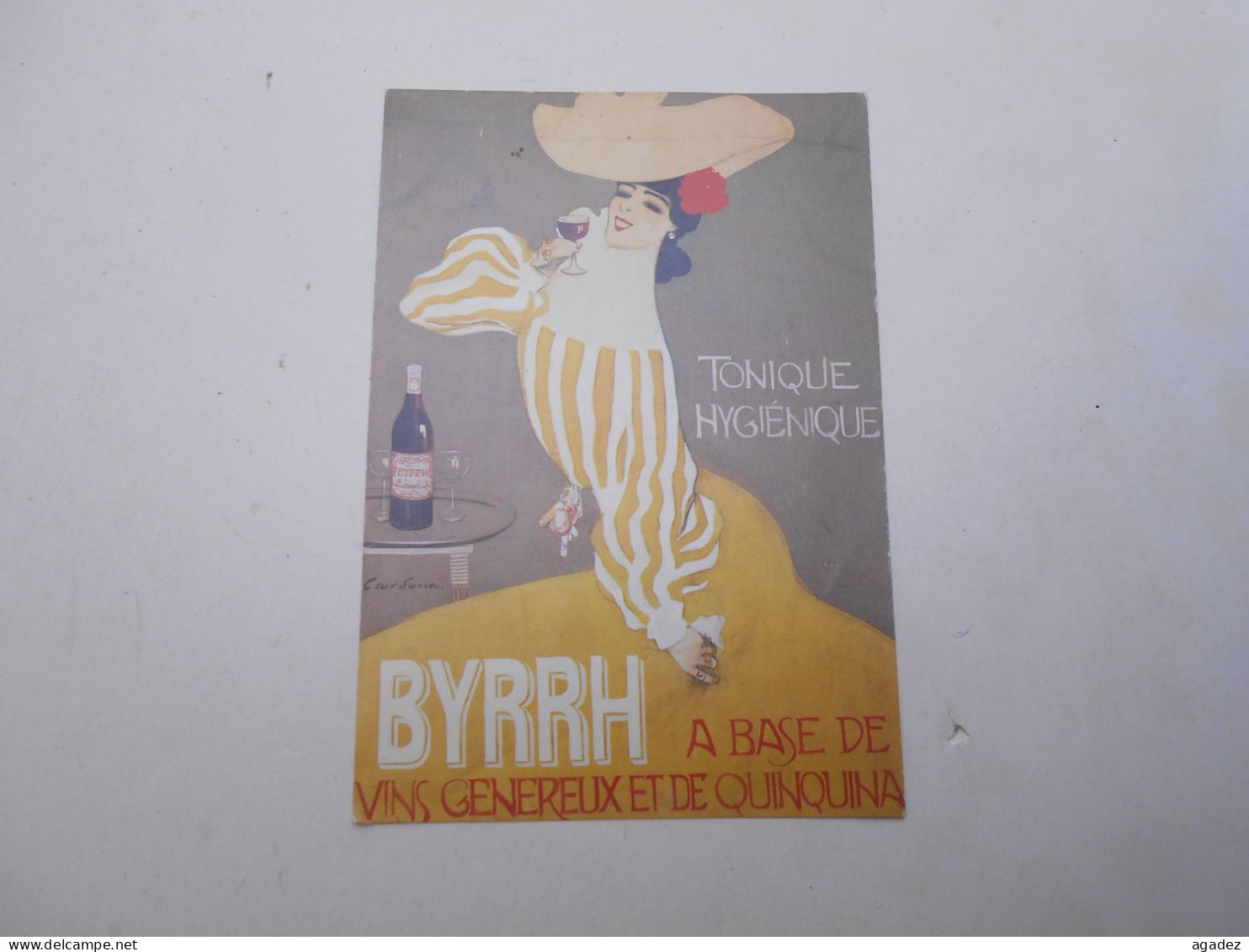 Carte Postale Moderne Concours D'affiches "Suzanne" Par Juan Cardona  1 Er Prix Byrrh à Base De Vin Et Quinquina" 1903 - Malerei & Gemälde