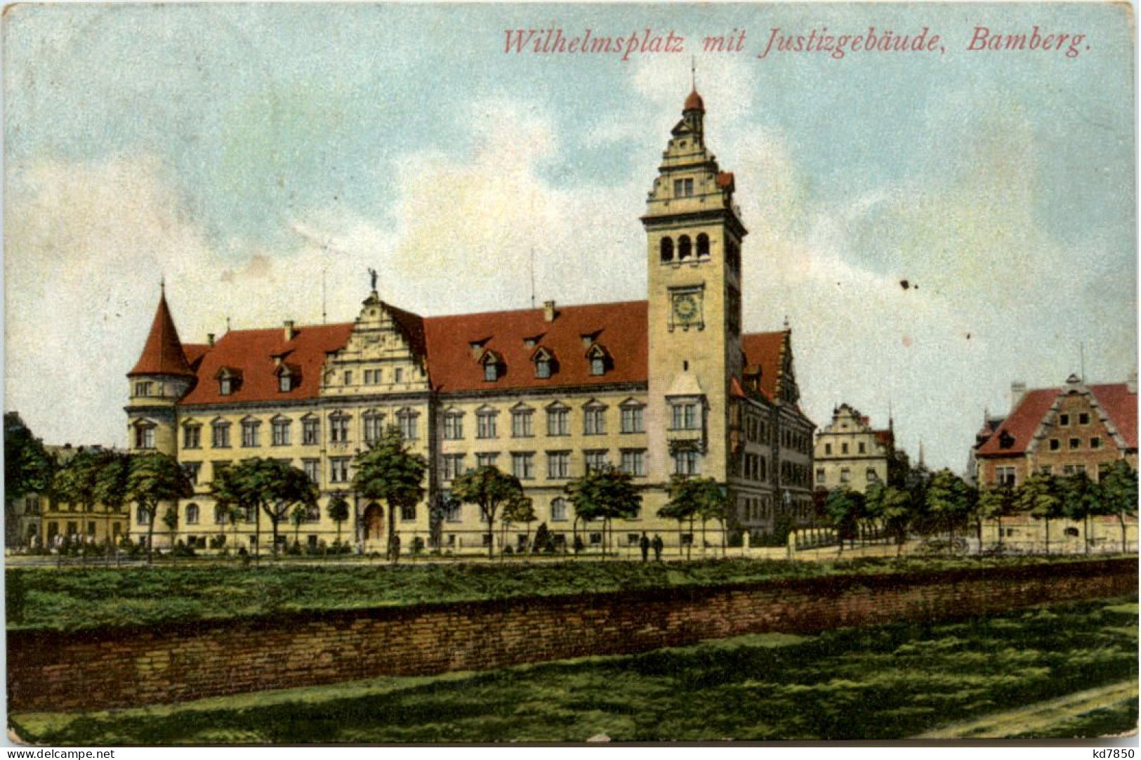 Bamberg, Wilhelmsplatz Mit Justizgebäude - Bamberg
