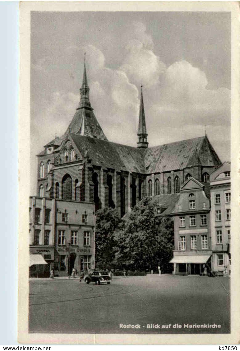 Rostock, Blick Auf Die Marienkirche - Rostock