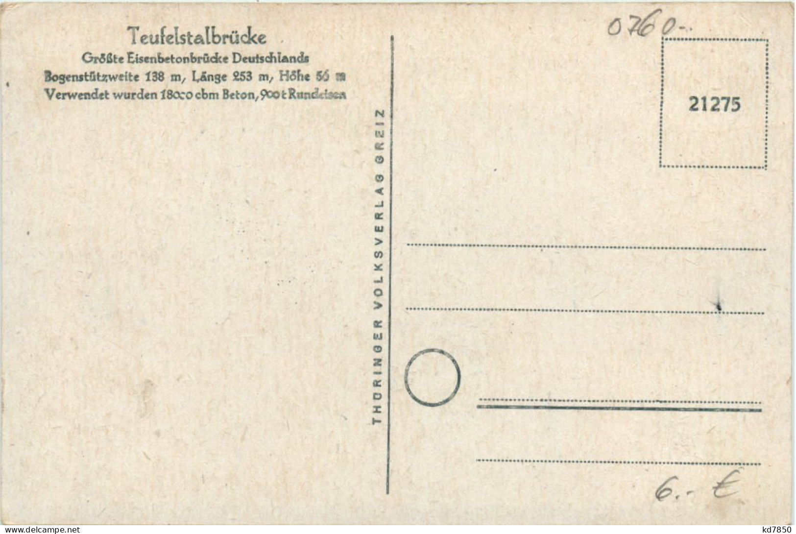 Teufelstalbrücke Bei Hermsorf - Hermsdorf