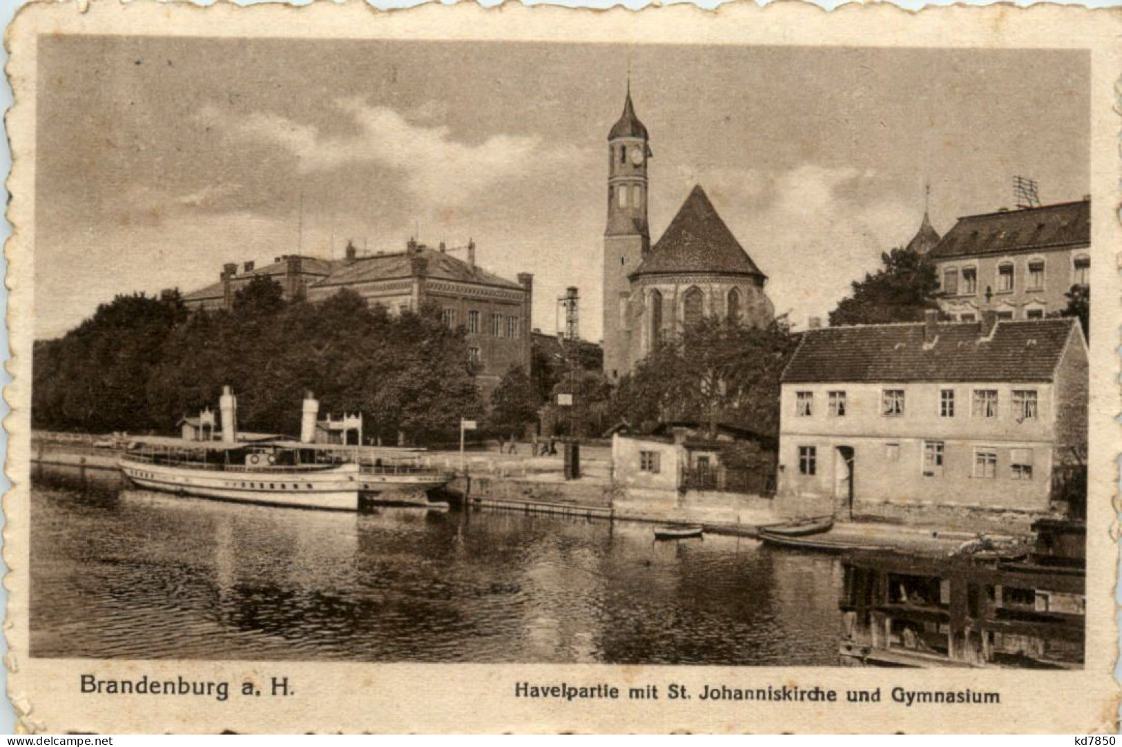 Brandenburg A.H., Havelpartie Mit St. Johanniskirche Und Gymnasium - Brandenburg