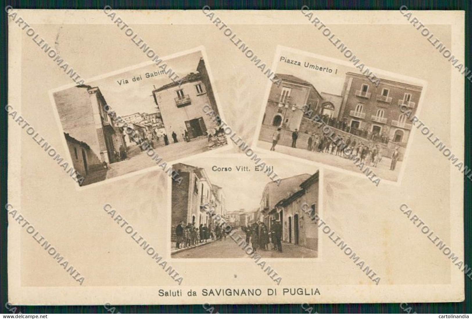 Avellino Savignano Di Puglia Irpino Cartolina EE5893 - Avellino