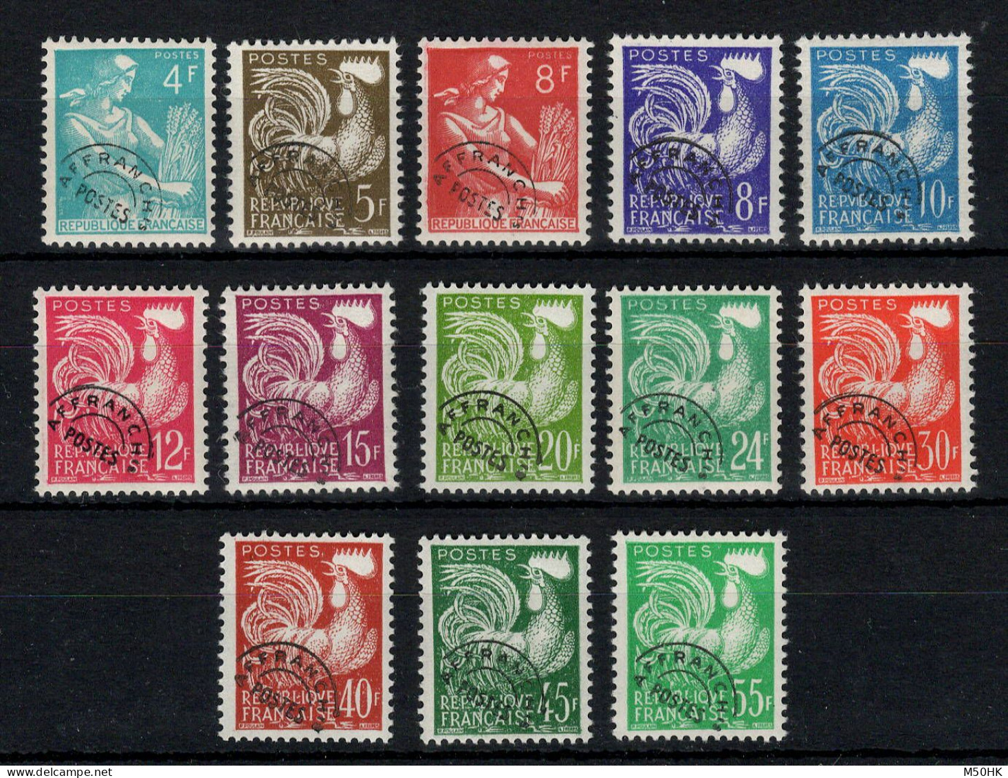 Preobliteres - YV 106 à 118 N** MNH Luxe Complète , Cote 110 Euros - 1953-1960