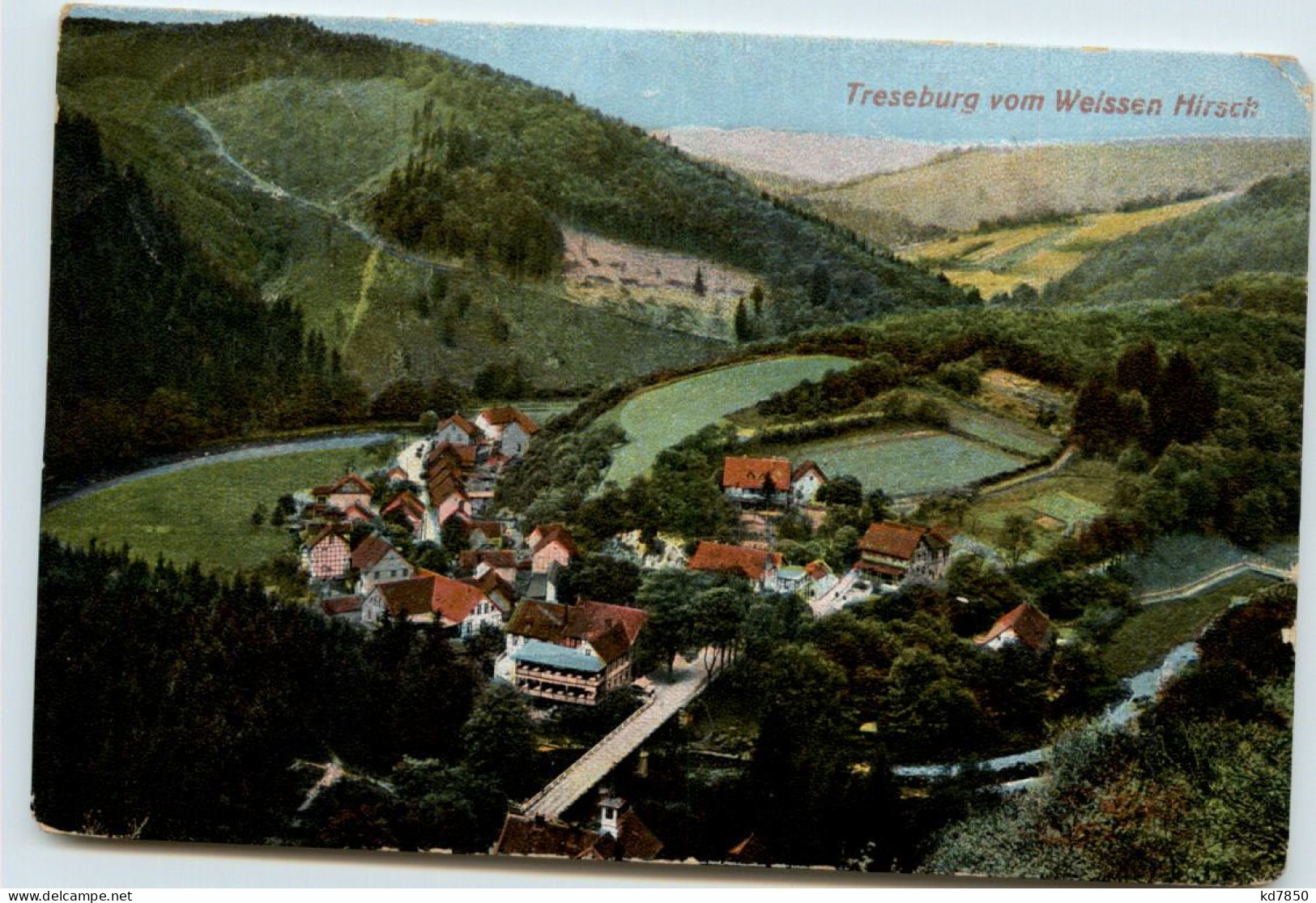 Treseburg/Harz, Vom Weissen Hirsch - Thale