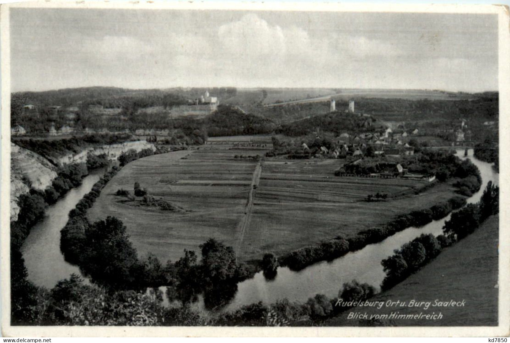 Rudelsburg Mit Burg Saaleck - Bad Koesen