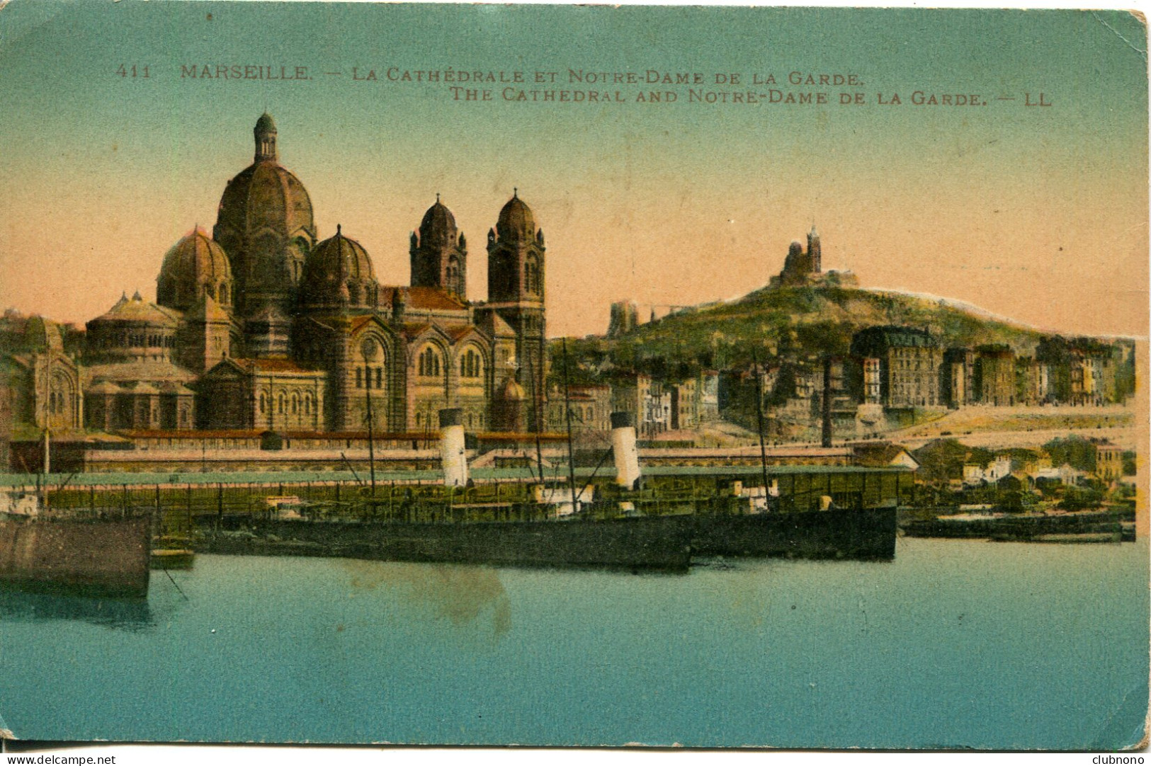 CPA - MARSEILLE - CATHEDRALE ET N.DAME DE LA GARDE - Joliette