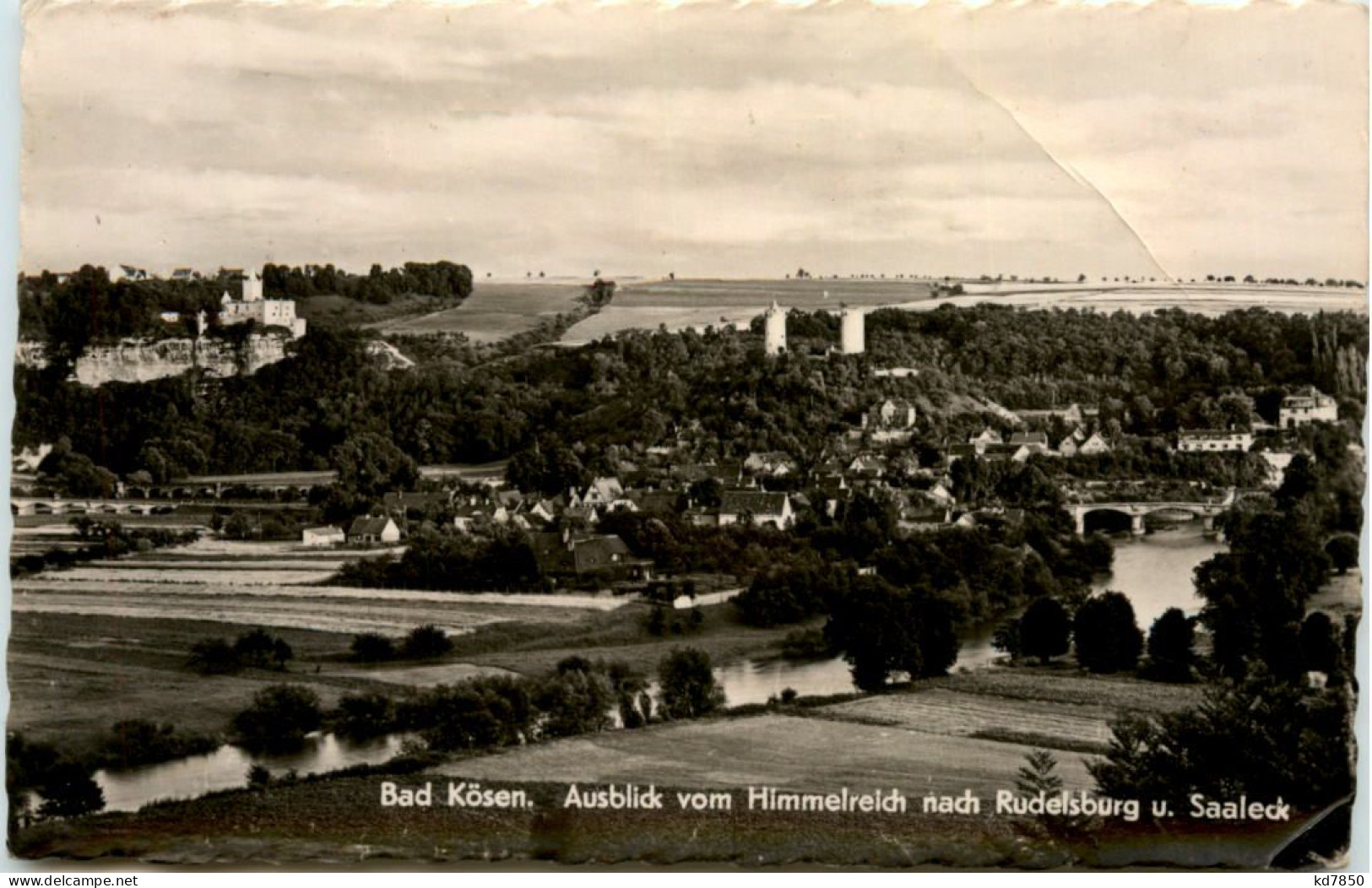 Ba Kösen, Ausblick Vom Himmelreich Nach Rudelsburg Und Saaleck - Bad Koesen