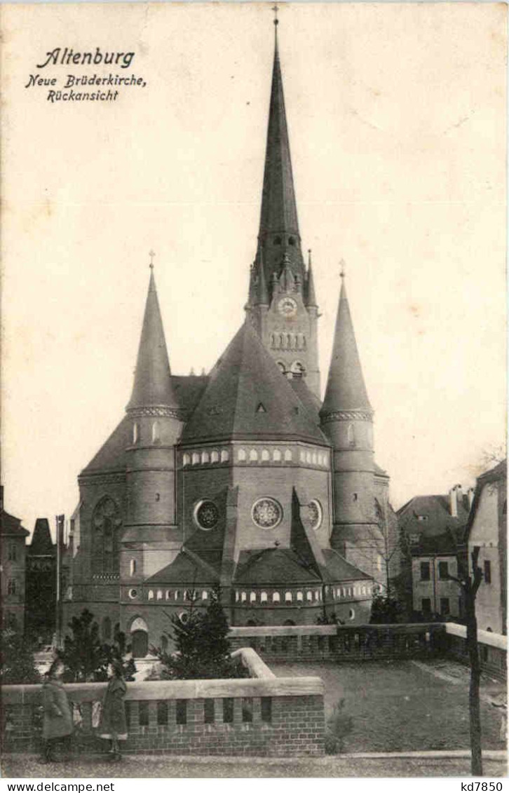 Altenburg, Neue Brüderkirche, Rückansicht - Altenburg