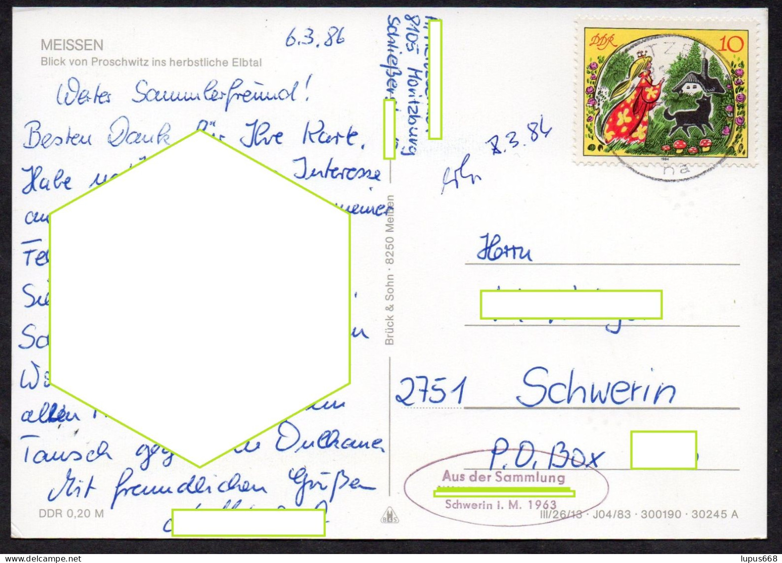 R BRD- Sa: 01 662 Meißen, Fernansicht Zum Schloßberg - Meissen