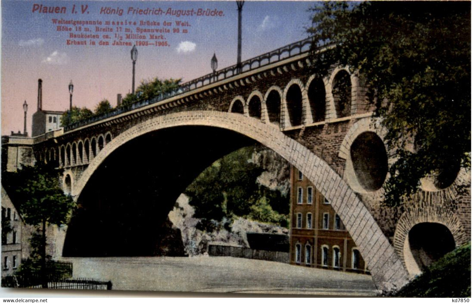 Plauen I. V., König Friedrich-August-Brücke - Plauen