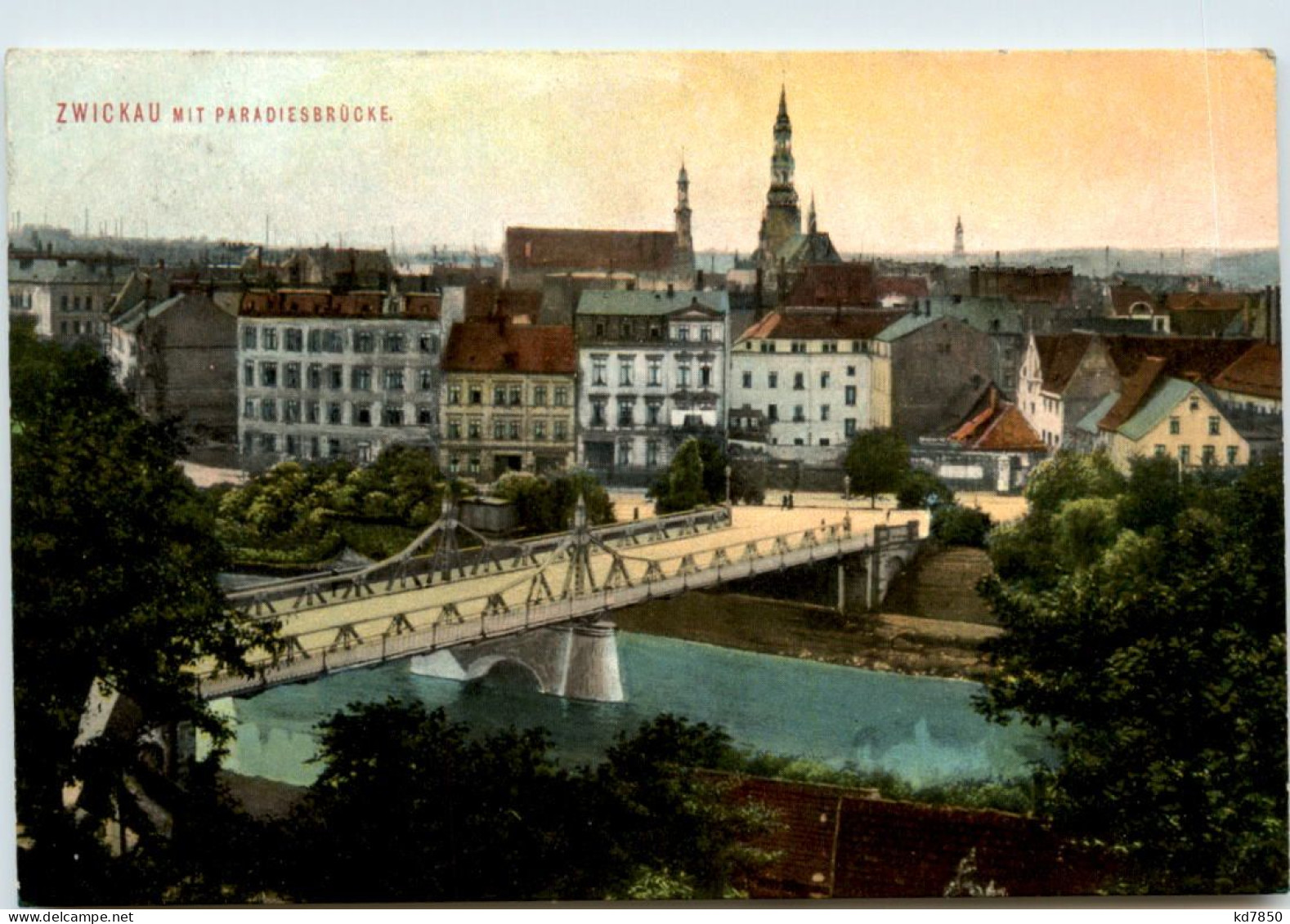 Zwickau, Mit Paradiesbrücke - Zwickau