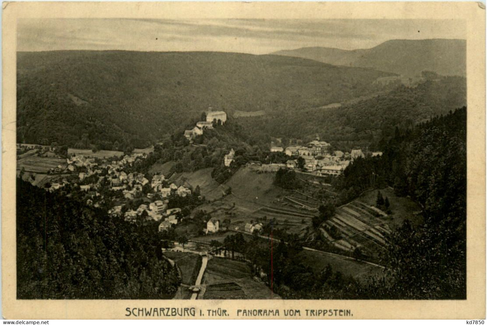 Schwarzburg, Panorma Vom Trippstein - Saalfeld