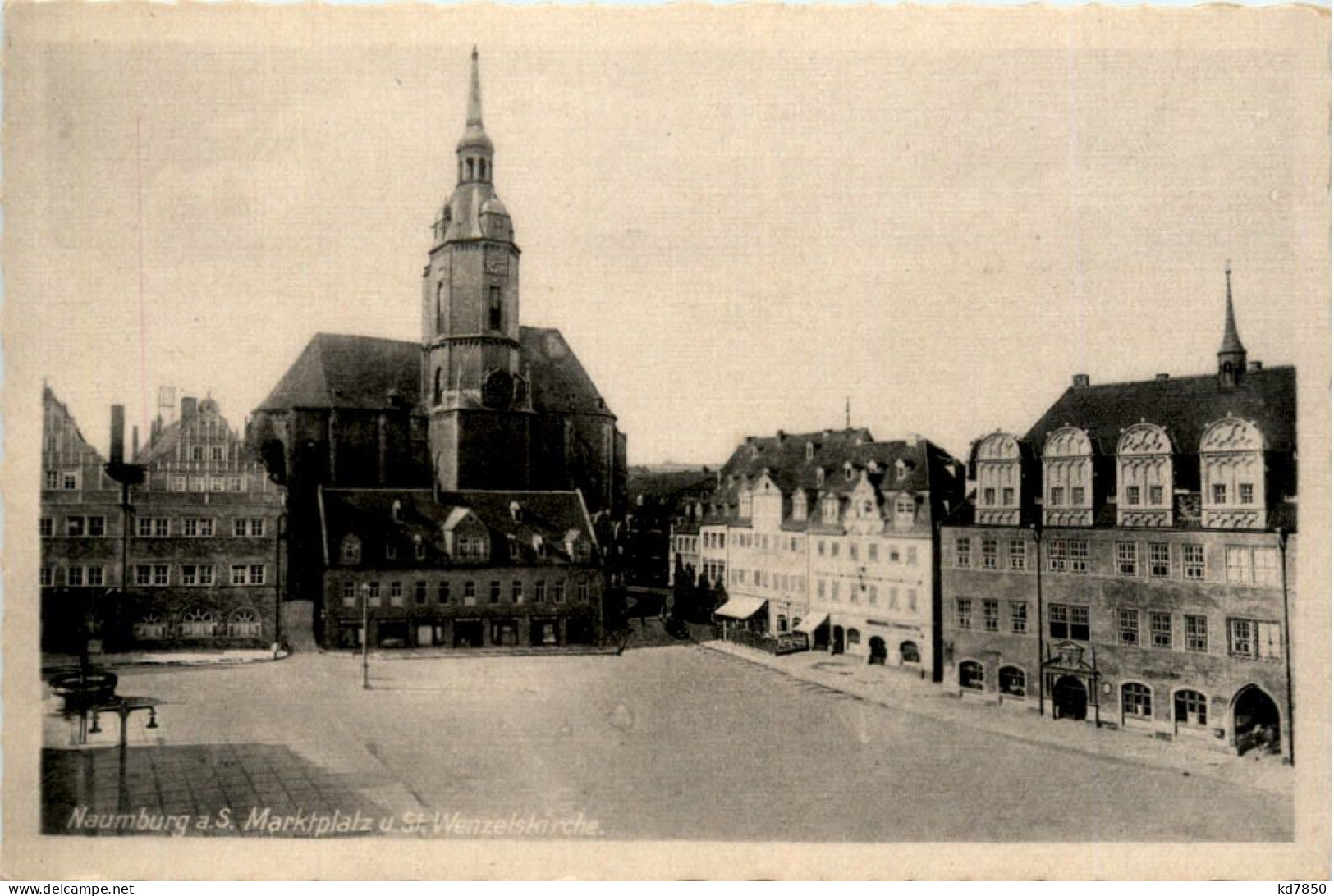 Naumburg/Saale, Marktplatz U. St. Wenzelskirche - Naumburg (Saale)