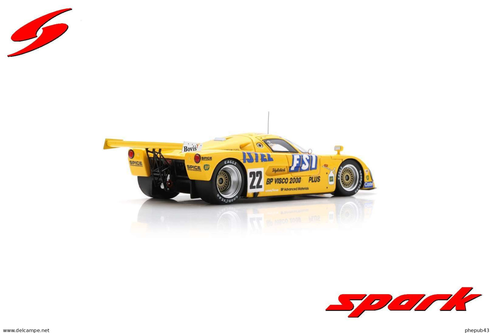 Spice SE 89 C - 24h Le Mans 1989 #22 - T. Thyrring/W. Taylor/T. Harvey - Spark - Spark