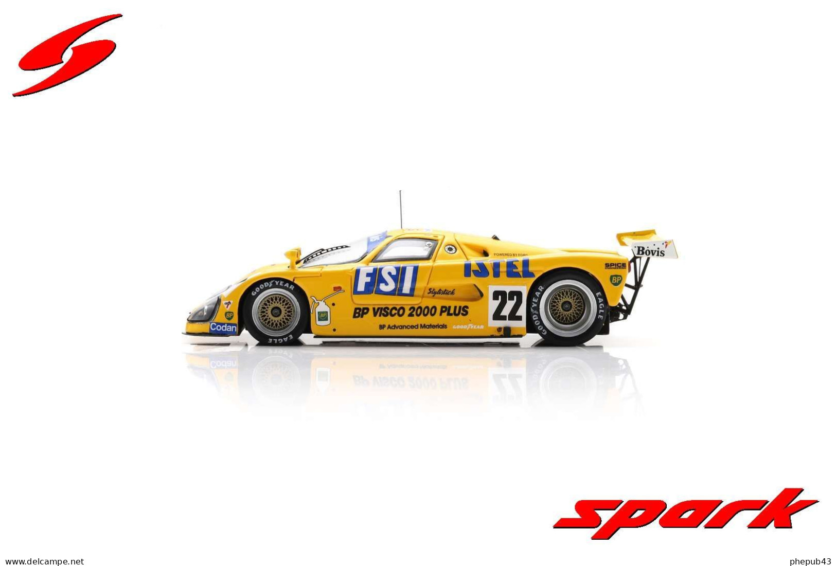 Spice SE 89 C - 24h Le Mans 1989 #22 - T. Thyrring/W. Taylor/T. Harvey - Spark - Spark