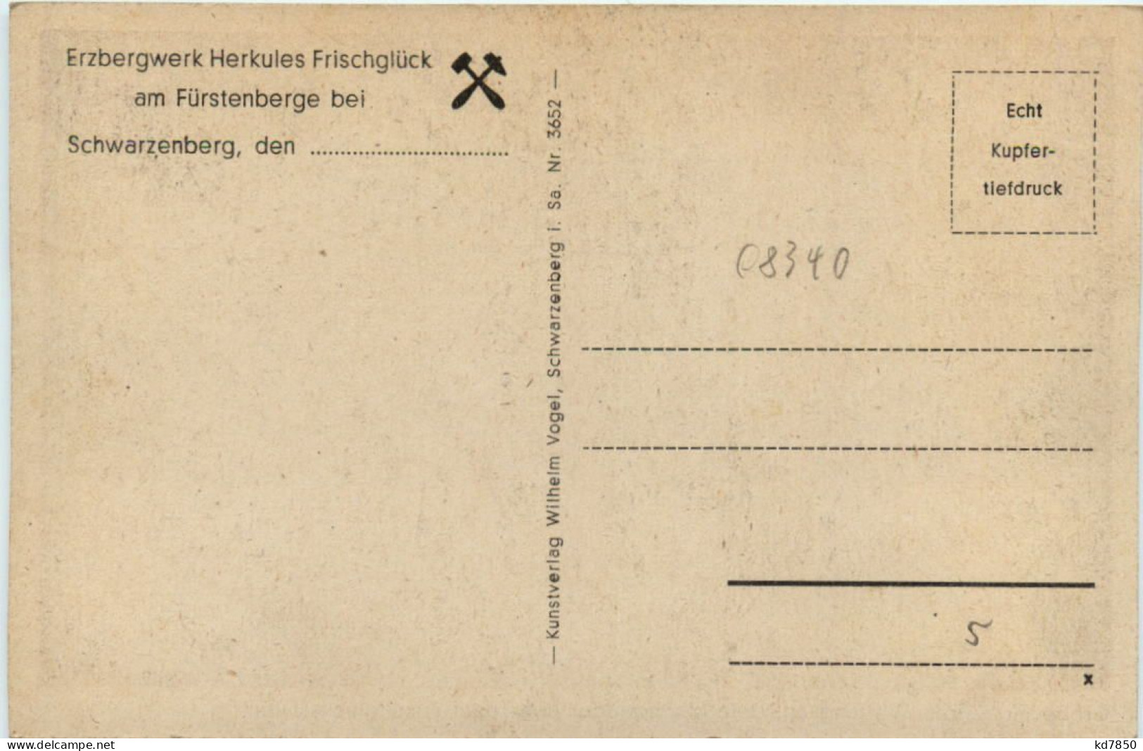 Grosse Firstenbau-Weitung Auf Dem Marmorlager über Dem Frischglückstolle - Schwarzenberg (Erzgeb.)