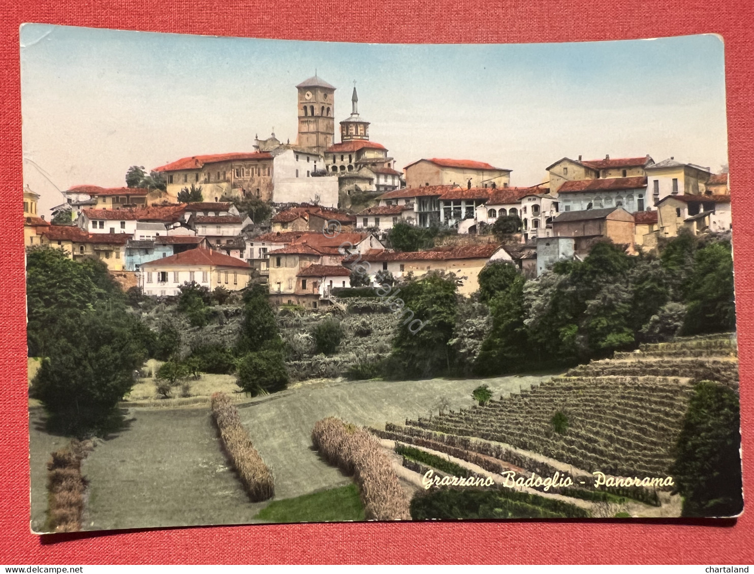 Cartolina - Grazzano Badoglio ( Asti ) - Panorama - 1955 Ca. - Asti