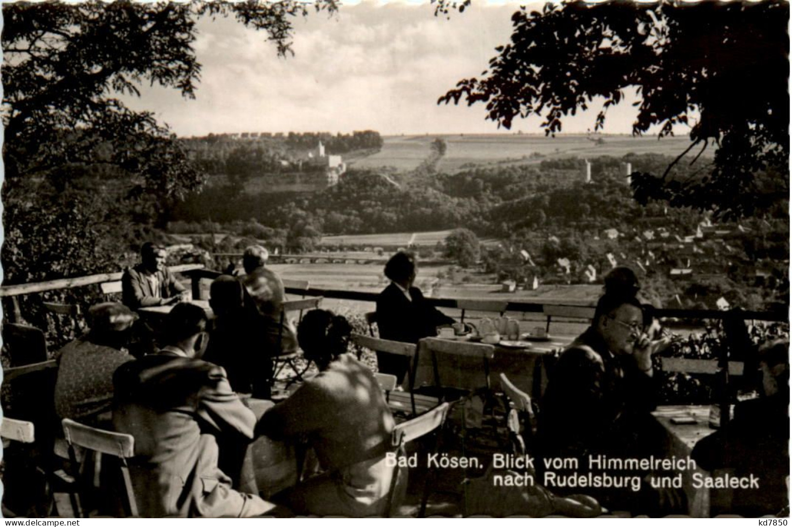 Bad Kösen, Blick Vom Himmelreich Nach Rudelsburg Und Saaleck - Bad Koesen