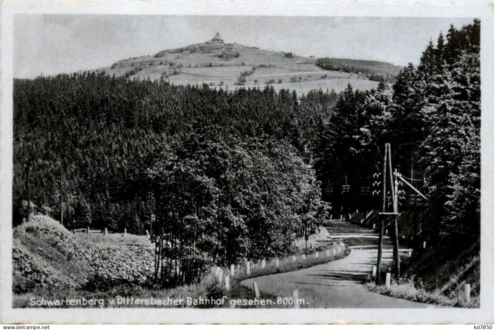 Schwarzenberg Vom Dittersbacher Bahnhof Gesehen - Schwarzenberg (Erzgeb.)